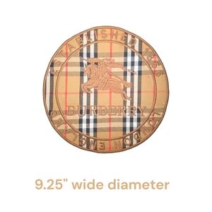 Large Luxury Fashion Brown Plaid Iron on Patch 9.5"